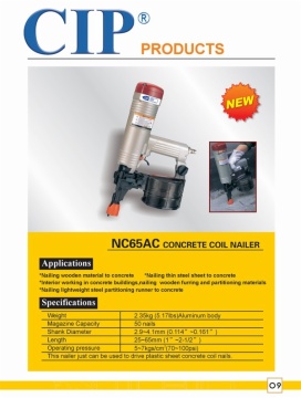 CIP NC65 CONCRETE COIL NAILER