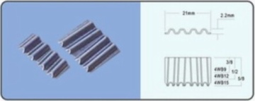 FOUR OBLIQUE CORRUGATED